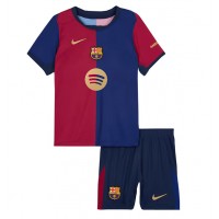 Billiga Barcelona Barnkläder Hemma fotbollskläder till baby 2024-25 Kortärmad (+ Korta byxor)